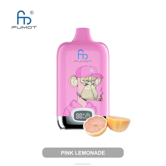 Fumot Original RandM Digital Box Dispositivo de vapeo con pantalla de líquido y batería 12000 66X8811 RandM vape eesti limonada rosa