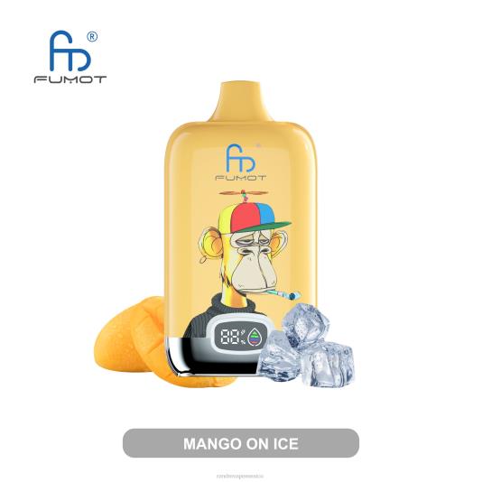 Fumot Original RandM Digital Box Dispositivo de vapeo con pantalla de líquido y batería 12000 66X8812 RandM vape tallinn mango en hielo