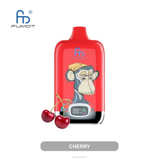 Fumot Original RandM Digital Box Dispositivo de vapeo con pantalla de líquido y batería 12000 66X8815 RandM disposable vape uva fresa