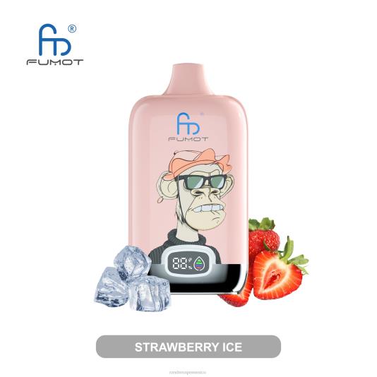 hielo de fresa