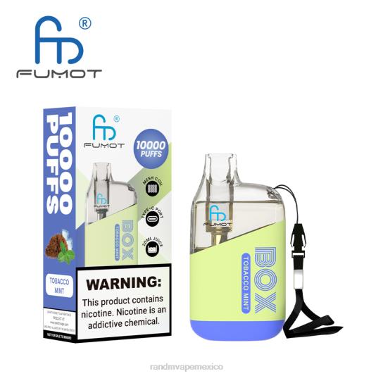 Fumot Original RandM Tornado Box Dispositivo vapeador con control de flujo de aire 10000 1 ud. 66X88101 RandM vape eesti menta de tabaco