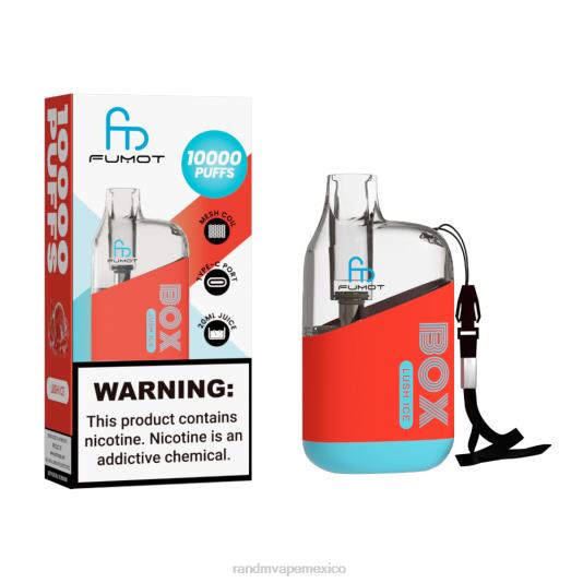 Fumot Original RandM Tornado Box Dispositivo vapeador con control de flujo de aire 10000 1 ud. 66X8886 e cigarette RandM hielo exuberante