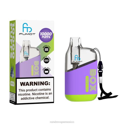 Fumot Original RandM Tornado Box Dispositivo vapeador con control de flujo de aire 10000 1 ud. 66X8889 RandM tornado price hielo de uva