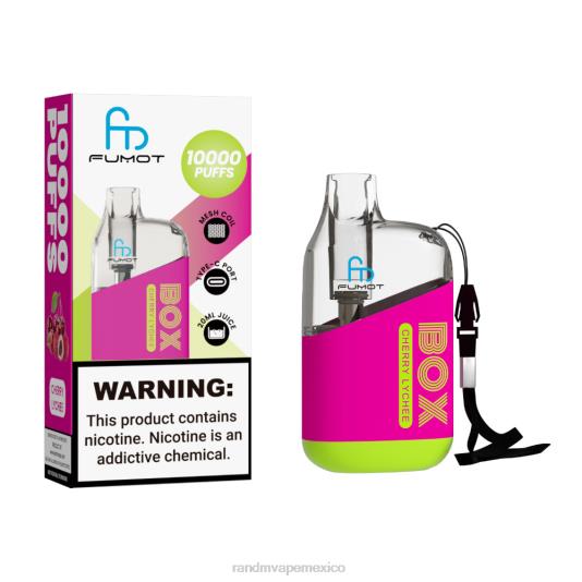 Fumot Original RandM Tornado Box Dispositivo vapeador con control de flujo de aire 10000 1 ud. 66X8898 RandM vape buy online lichi cereza
