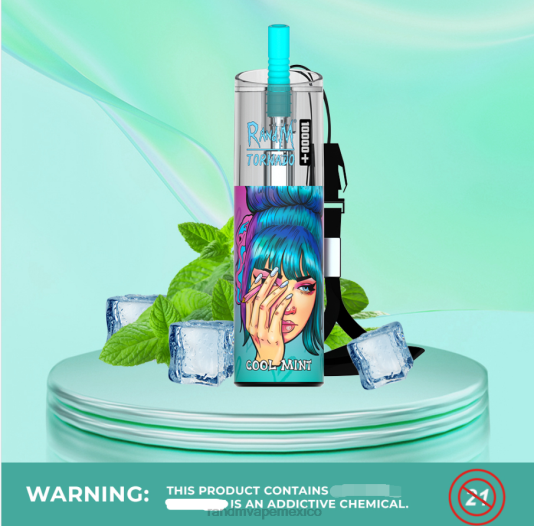 RandM Tornado Dispositivo vapeador con control de flujo de aire 10000 plus 1 ud. 66X8872 RandM vape tallinn menta fresca