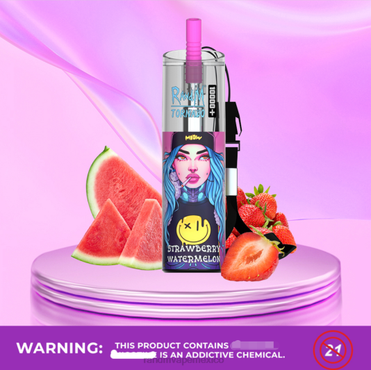 RandM Tornado Dispositivo vapeador con control de flujo de aire 10000 plus 1 ud. 66X8876 e cigarette RandM hielo de uva
