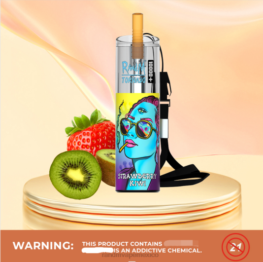 RandM Tornado Dispositivo vapeador con control de flujo de aire 10000 plus 1 ud. 66X8881 RandM vape eesti kiwi fresa