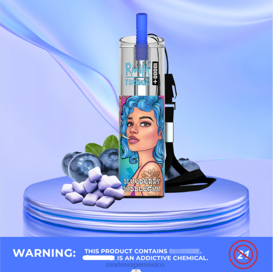 RandM Tornado Dispositivo vapeador con control de flujo de aire 10000 plus 1 ud. 66X8882 RandM vape tallinn chicle de arándanos