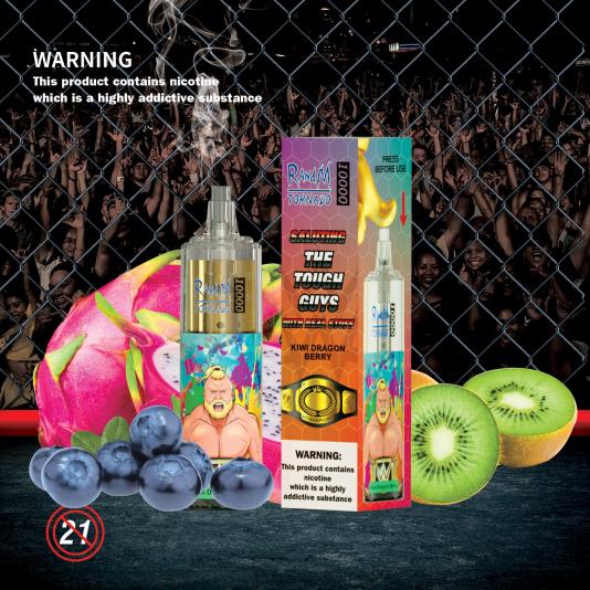 RandM Tornado Dispositivo vapeador con control de flujo de aire 10000 1 ud. 66X88102 RandM vape tallinn fresa frambuesa