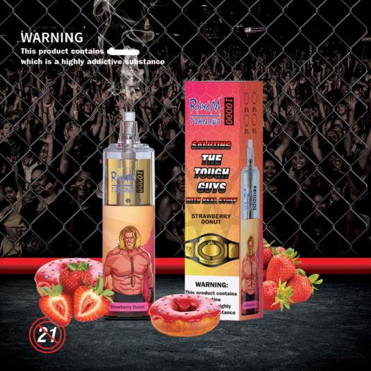 RandM Tornado Dispositivo vapeador con control de flujo de aire 10000 1 ud. 66X88107 RandM vape sale donut de fresa