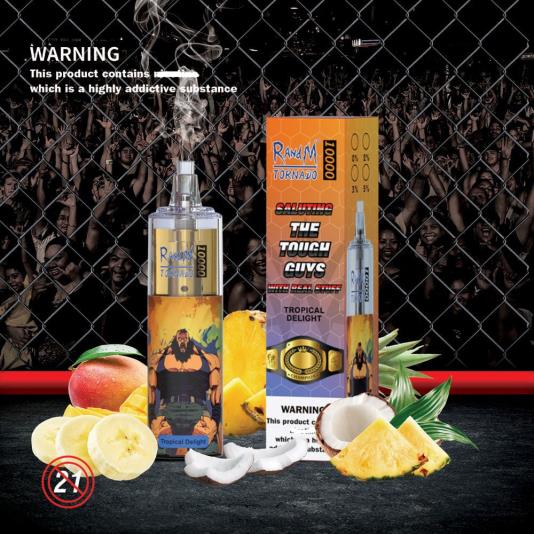 RandM Tornado Dispositivo vapeador con control de flujo de aire 10000 1 ud. 66X88111 RandM vape eesti delicia tropical