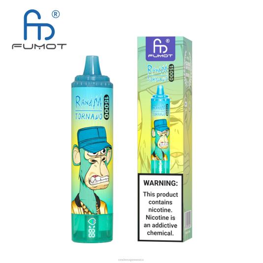 Fumot RandM Tornado Dispositivo vape 15000 con batería y pantalla ejuice versión 1 66X8826 e cigarette RandM vimto