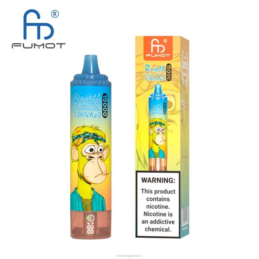 Fumot RandM Tornado Dispositivo vape 15000 con batería y pantalla ejuice versión 1 66X8826 e cigarette RandM vimto