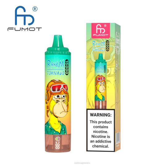 Fumot RandM Tornado Dispositivo vape 15000 con batería y pantalla ejuice versión 1 66X8826 e cigarette RandM vimto