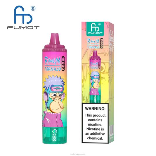 Fumot RandM Tornado Dispositivo vape 15000 con batería y pantalla ejuice versión 1 66X8826 e cigarette RandM vimto