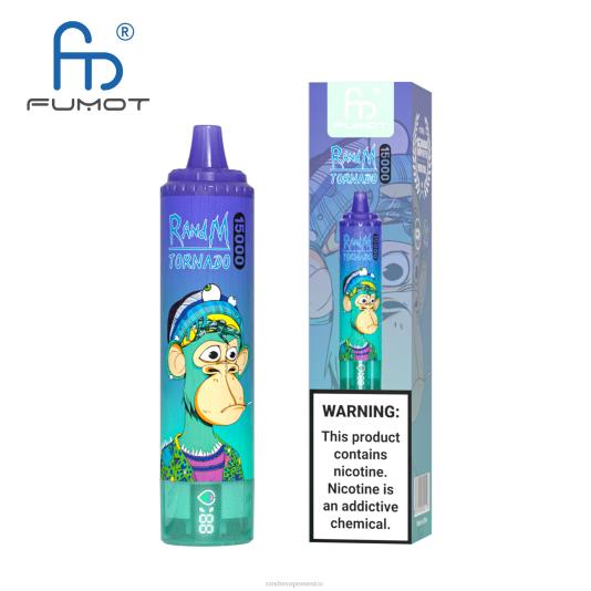 Fumot RandM Tornado Dispositivo vape 15000 con batería y pantalla ejuice versión 1 66X8826 e cigarette RandM vimto