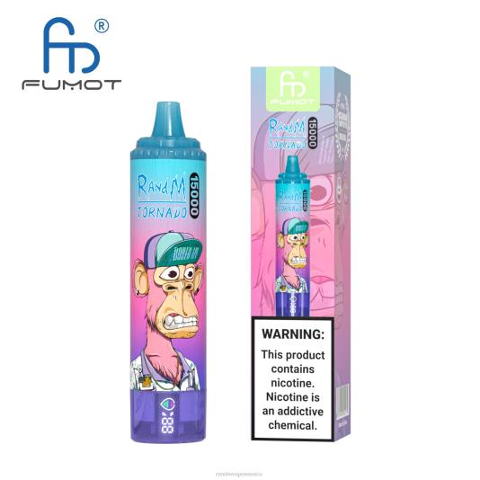 Fumot RandM Tornado Dispositivo vape 15000 con batería y pantalla ejuice versión 1 66X8826 e cigarette RandM vimto