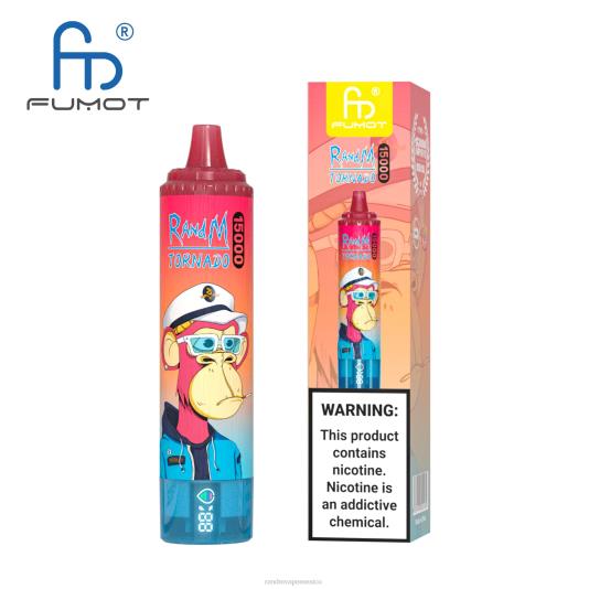 Fumot RandM Tornado Dispositivo vape 15000 con batería y pantalla ejuice versión 1 66X8826 e cigarette RandM vimto