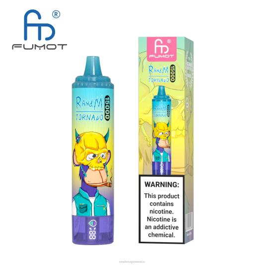 Fumot RandM Tornado Dispositivo vape 15000 con batería y pantalla ejuice versión 1 66X8826 e cigarette RandM vimto