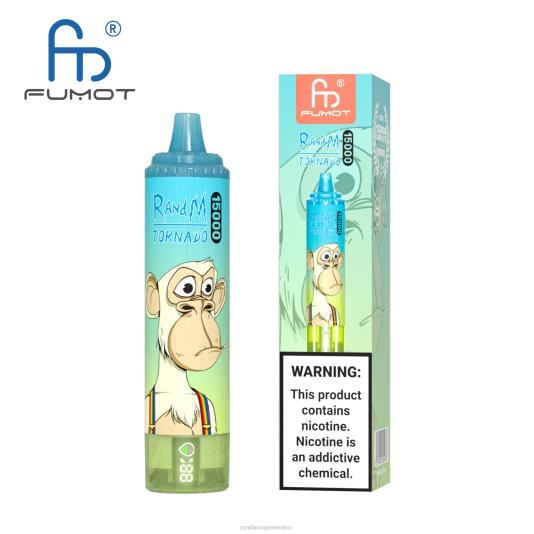 Fumot RandM Tornado Dispositivo vape 15000 con batería y pantalla ejuice versión 1 66X8826 e cigarette RandM vimto