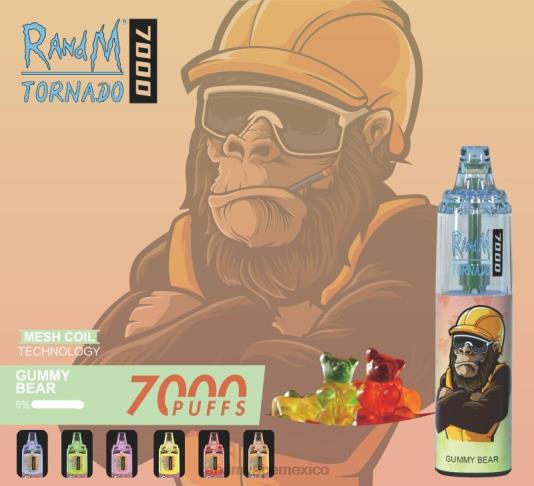 RandM Tornado Dispositivo vapeador con control de flujo de aire 7000 1 ud. 66X88168 RandM vape buy online osito de goma