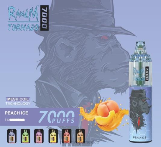 RandM Tornado Dispositivo vapeador con control de flujo de aire 7000 1 ud. 66X88171 RandM vape eesti hielo de durazno