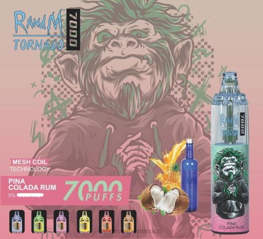 RandM Tornado Dispositivo vapeador con control de flujo de aire 7000 1 ud. 66X88173 RandM tornado eesti hielo de uva