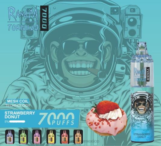 RandM Tornado Dispositivo vapeador con control de flujo de aire 7000 1 ud. 66X88175 RandM disposable vape ron piña colada