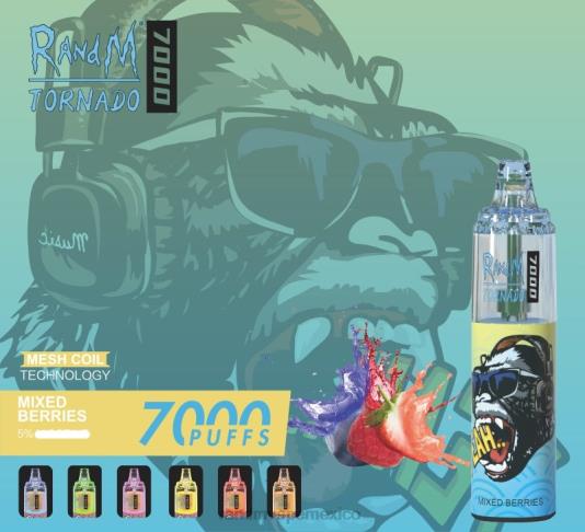 RandM Tornado Dispositivo vapeador con control de flujo de aire 7000 1 ud. 66X88176 e cigarette RandM bayas mixtas