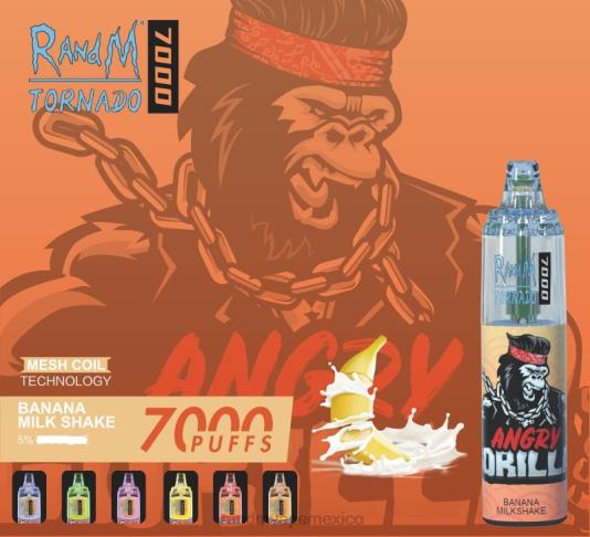 RandM Tornado Dispositivo vapeador con control de flujo de aire 7000 1 ud. 66X88177 RandM vape sale Batido de plátano