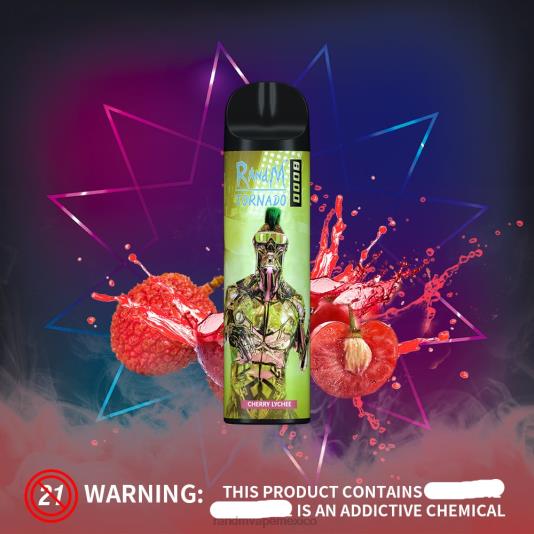 RandM Tornado Dispositivo vapeador con control de flujo de aire 8000 1 ud. 66X88236 e cigarette RandM hielo exuberante