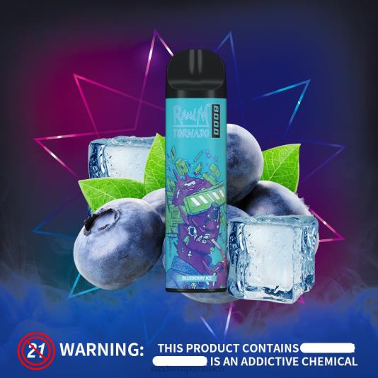 RandM Tornado Dispositivo vapeador con control de flujo de aire 8000 1 ud. 66X88240 tornado vape flavours manzana acida