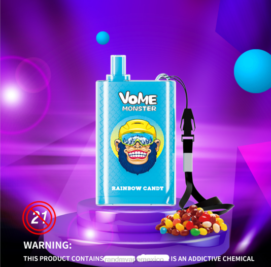 RandM Vome Monster Dispositivo vape pod con control de flujo de aire 10000 1 pieza 66X88277 RandM vape sale hielo exuberante