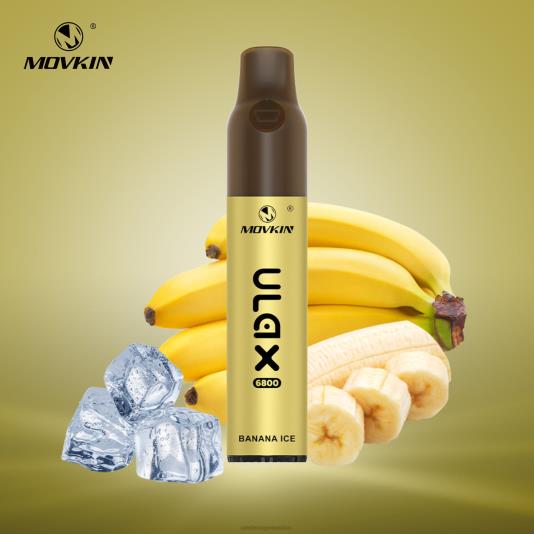RandM Movkin Ulax Dispositivo de vapeo desechable recargable 6800 (bobina de cerámica) 66X8861 RandM vape eesti hielo de plátano