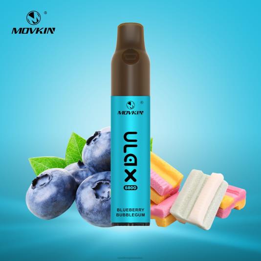 RandM Movkin Ulax Dispositivo de vapeo desechable recargable 6800 (bobina de cerámica) 66X8867 RandM vape sale chicle de arándanos