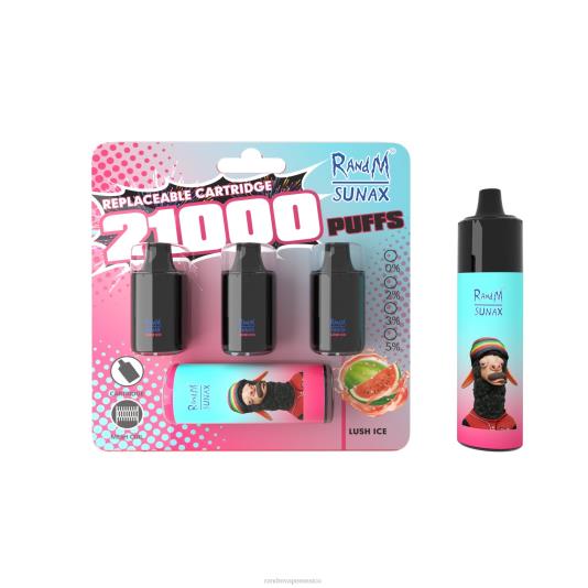 RandM Sunax Dispositivo de vapeo reemplazable con cápsula de control de flujo de aire 21000 1 ud. 66X88266 e cigarette RandM hielo exuberante