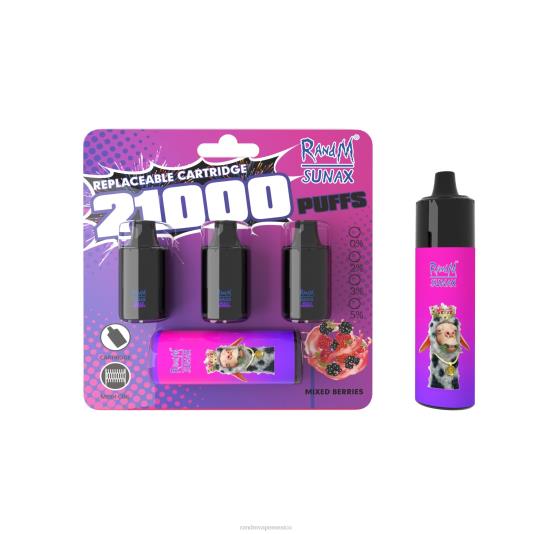 RandM Sunax Dispositivo de vapeo reemplazable con cápsula de control de flujo de aire 21000 1 ud. 66X88270 tornado vape flavours bayas mixtas