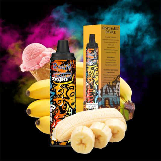 RandM Tornado Dispositivo vape pod con control de flujo de aire 6000 1 pieza 66X88280 tornado vape flavours ron piña colada