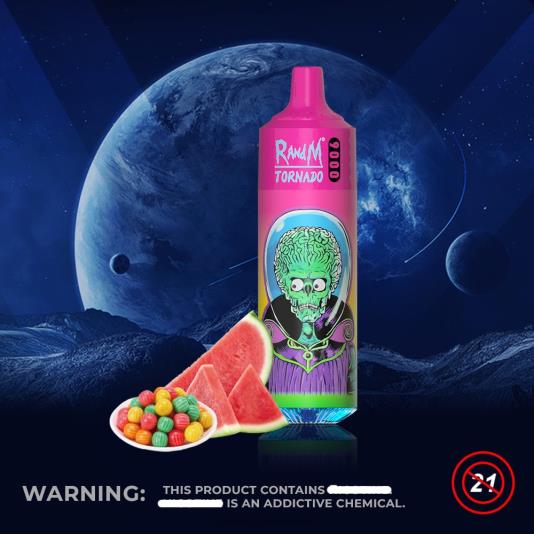 RandM Tornado Dispositivo vape pod 9000 1 pieza versión 1 66X88130 tornado vape flavours chicle de sandía